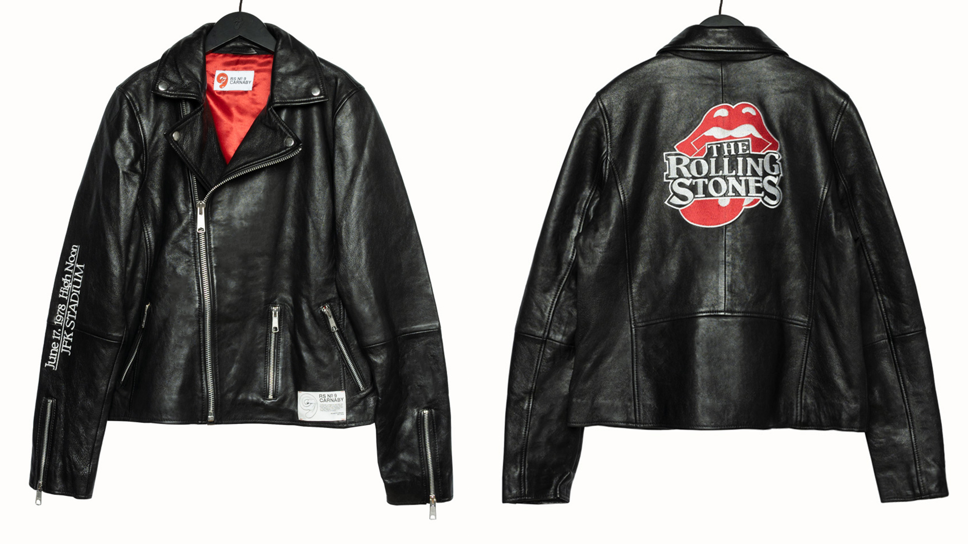 SMILY MARKET ROLLING STONES ジャケット Market MKT Rolling Stones World Flag Bomber Varsity Jacket