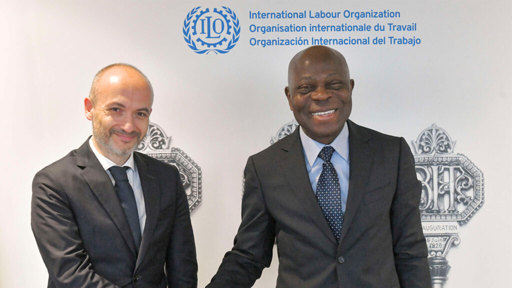 The CEO of Inditex, Oscar García Maceiras, recently met with the Director-General of the International Labour Organisation, Gilbert F. Houngbo.