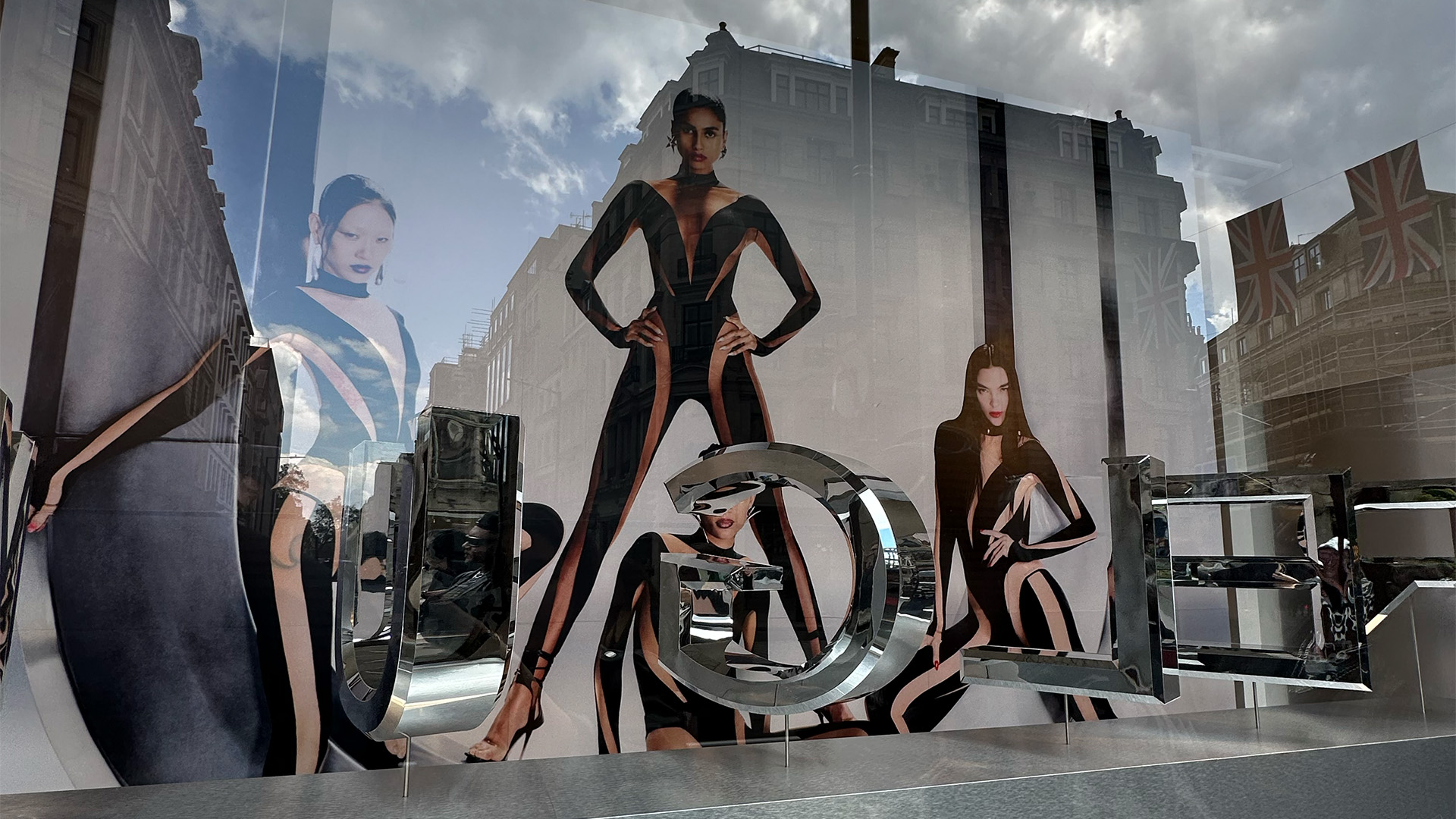 Window displays at H&M Regent Street