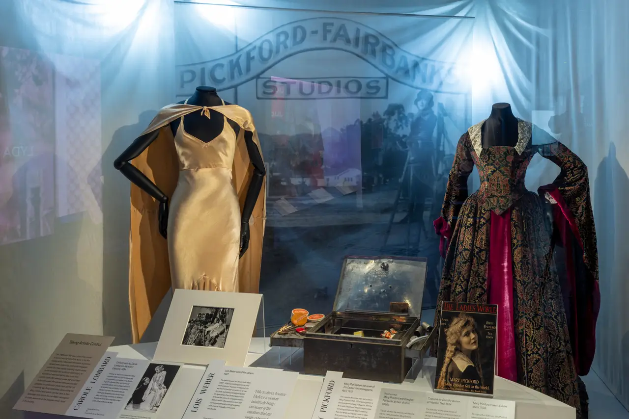 Costumes worn by early Hollywood film stars