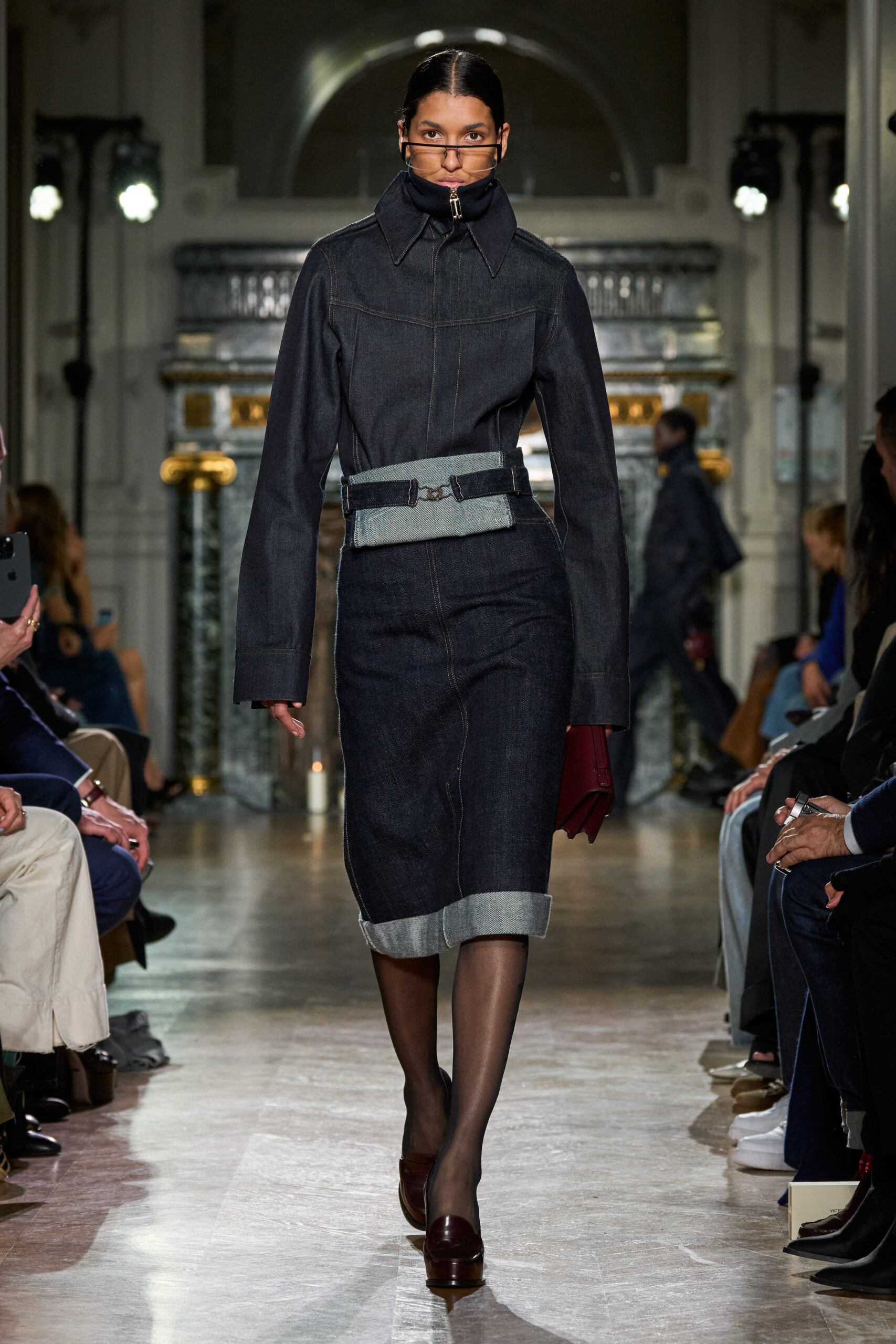 Victoria Beckham AW24 (PA)