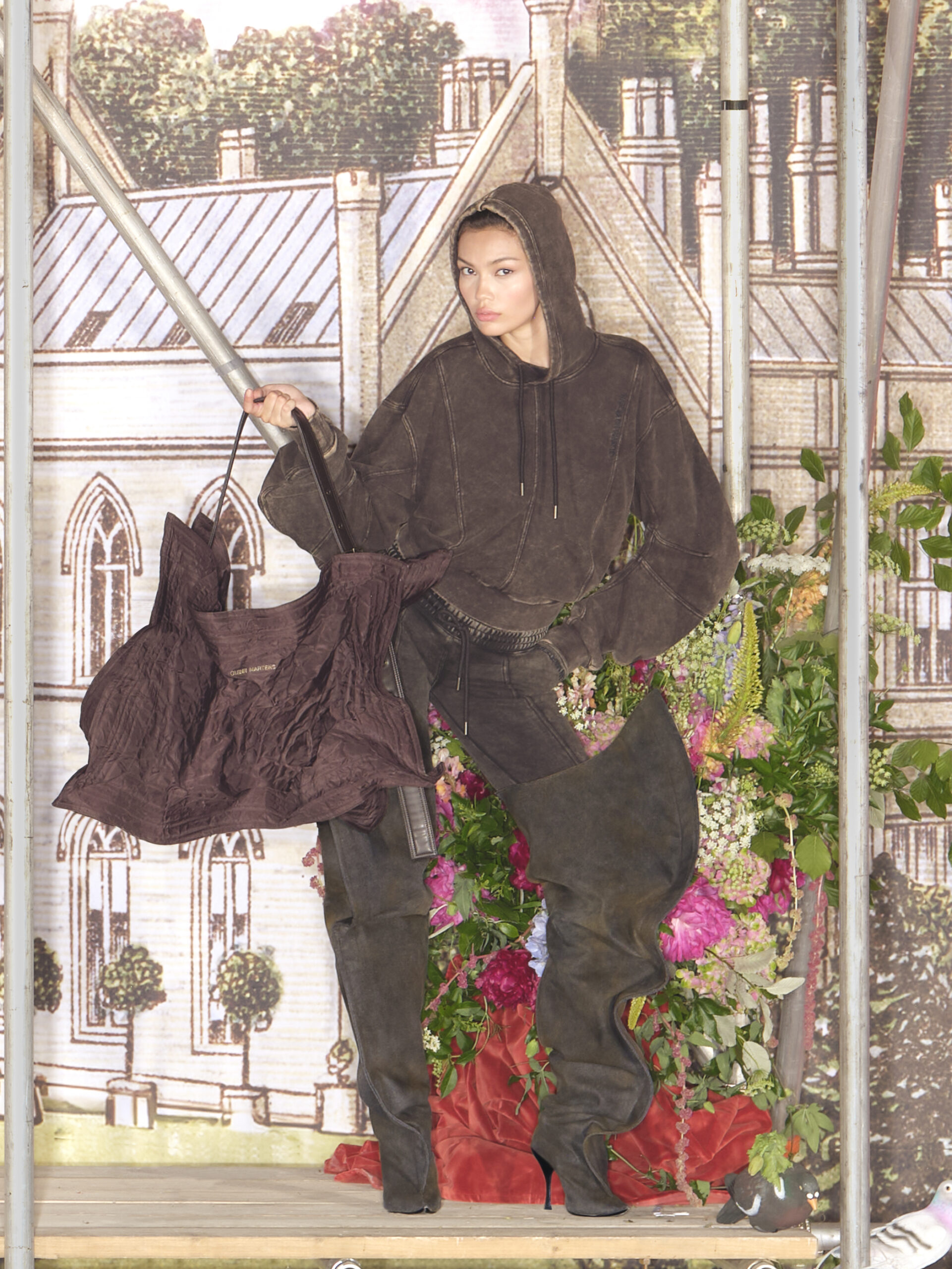 グレンマーティンス ポプリンシャツ GLENN MARTENS Mサイズ H&M