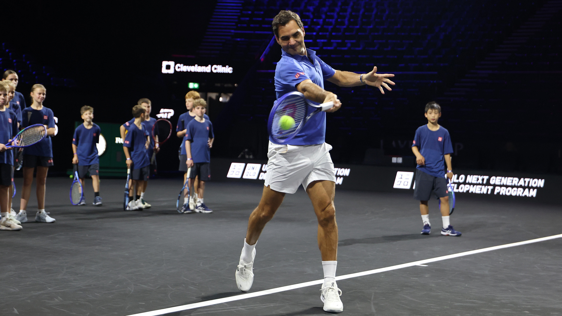UNIQLO and Roger Federer host youth tennis coaching event at The O2