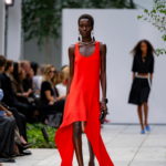 Michael Kors revives 2010s business casual with cropped blazers and high-low hems at NYFW