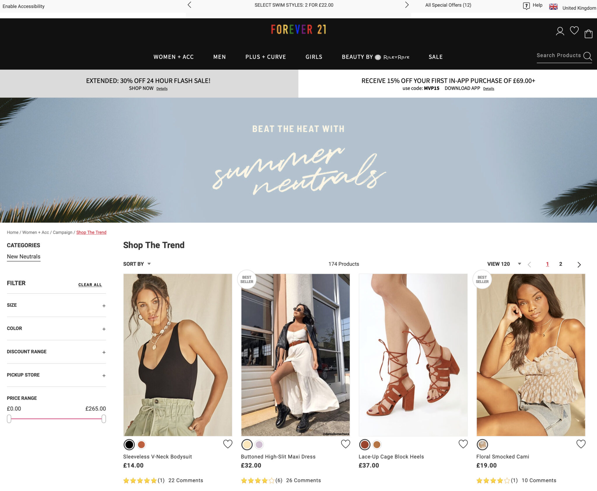 Forever 21 returns to the UK with new website TheIndustry.fashion